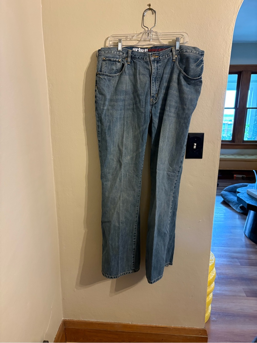 urban pipeline Men's Straight Light Blue Denim Jeans